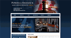 Desktop Screenshot of powellandswanick.com