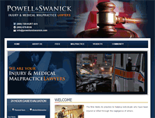 Tablet Screenshot of powellandswanick.com